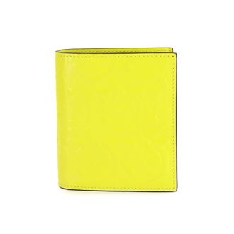 Ferragamo Silver Yellow Leather Wallet (Bi-Fold) (Pre-Owned)