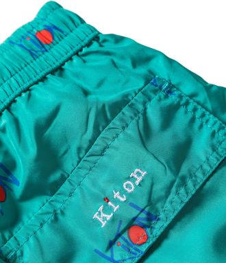 Kiton Womens Logo-Print Swim Shorts Ss24 M