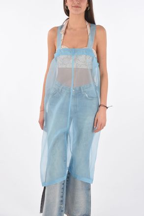 Maison Margiela MM0 vestito shift trasparente senza manica Maison Margiela