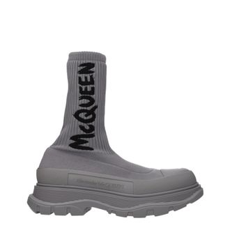 Alexander McQueen Alexander McQueen Männer s Stiefel Stoff grau