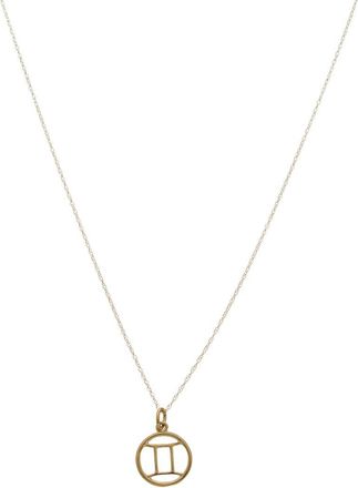 Italian Gold, Inc 10K Gemini Zodiac Pendant Necklace