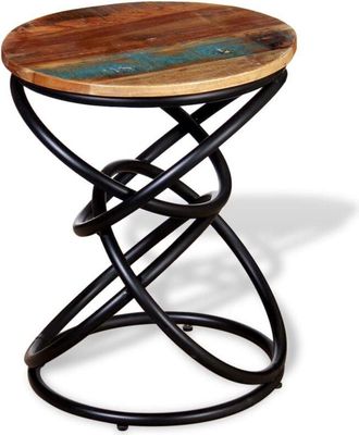 vidaXL End Table Solid Reclaimed Wood vidaXL