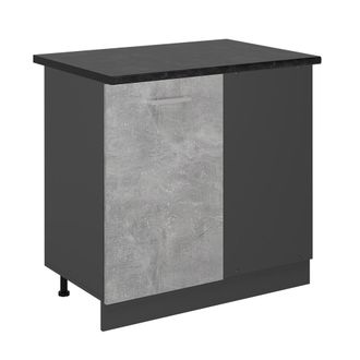 Vicco Armario De Esquina R-line, Hormig&oacute;n, 86 Cm, Et Antracita