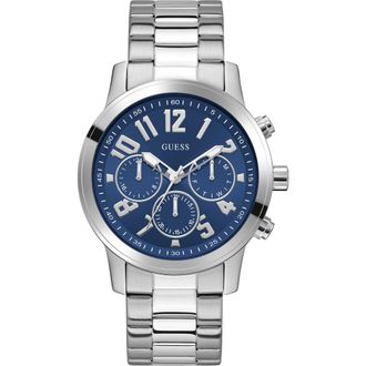 Guess Parker Multifunction Bracelet Watch, 44mm in Blue at Nordstrom