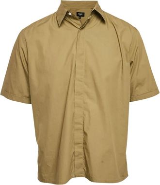 Fendi Overhemd met korte mouwen - Groen