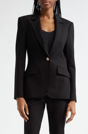 Cinq &agrave; Sept Danicka One-Button Blazer in Black at Nordstrom Rack, Size 4