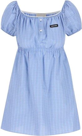 Miu Miu Popeline Check Dress