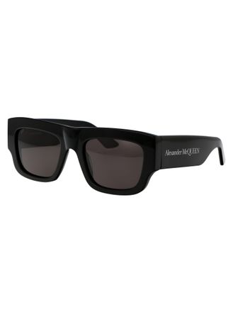 Alexander McQueen Mens Sunglasses Am0449s Black-Grey Black-Black-Grey Acetate Black/black/grey