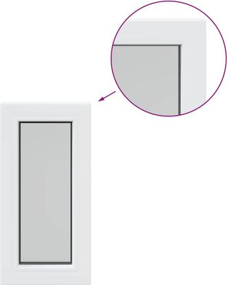 vidaXL Ventana De S&oacute;tano Risor 35 X 70 Cm Pvc Y Vidrio Vidaxl