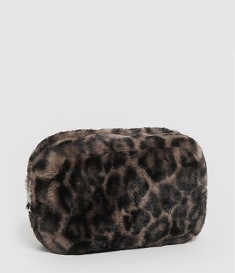 Apparis Pochette Noor Fausse Fourrure Dark L&eacute;opard