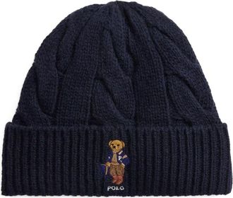 Ralph Lauren Beanie Hat Polo Bear