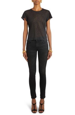 Tom Ford Slub Cotton Blend Jersey T-Shirt in Black at Nordstrom, Size 10 Us
