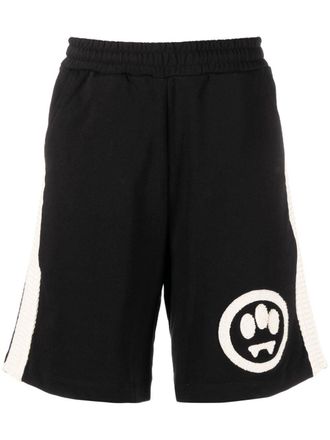 Barrow logo-appliqu&eacute; track shorts - unisex - Cotton - S - Black