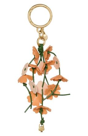 Kate Spade New York floral bag charm in Crisp Peach Multi at Nordstrom