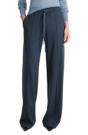 Vince Wool Blend Pull-On Wide Leg Drawstring Pants in Tide Stone at Nordstrom Rack, Size Medium