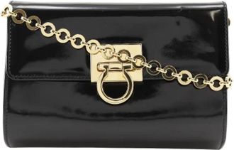 Ferragamo Pre-owned Cross Body Bags, female, Black, Size: ONE SIZE Pre-owned Plastic crossbody-bags