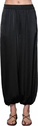 Greylin Ophelia Elastic Waist Balloon Pants In Black