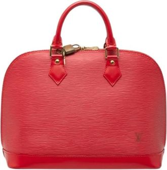 Louis Vuitton Pre-owned Handbags, female, Red, Size: ONE SIZE Pre-owned Alma PM