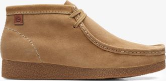 Clarks Mens Shacre Boot Dark Sand Suede Boots - Beige - Size UK 10.5
