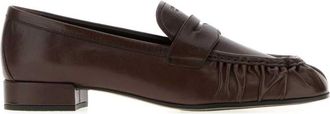 Prada Brown Leather Loafers
