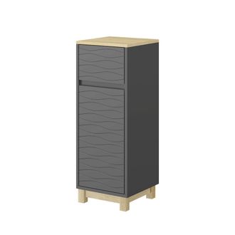 Vicco Mueble Midi Livia, Antracita, 30 X 80 Cm Con Caj&oacute;n