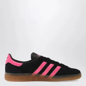 adidas Originals Sneaker M&uuml;nchen in suede nera/fucsia