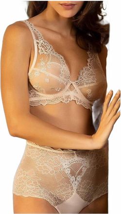 Lise Charmel Sublime En Dentelle High Waist Panty In Beige