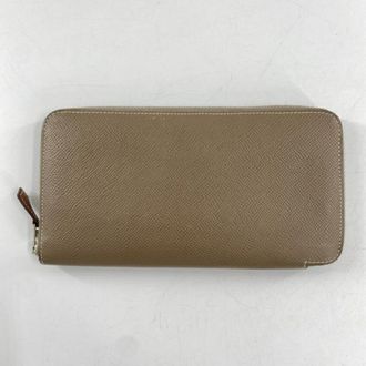 Herm&egrave;s Cassis Epsom Leather Long Wallet (Bi-Fold) (Pre-Owned)