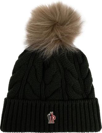 Moncler Grenoble Apres-Ski - Dames - Hoeden - Groen - ONE Size - Wol - Accessoires