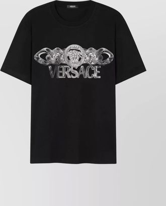 Versace graphic medusa chain crewneck t-shirt