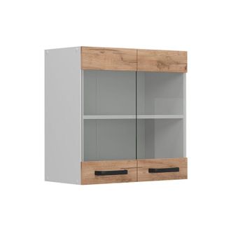 Vicco Mobile da cucina in vetro R-Line, Quercia dorata, 60 cm