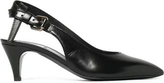 Moschino Tie Me Sling Back - Dames - Pumps - Zwart - 37 EU - Leer - Schoenen