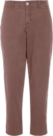 Bitte Kai Rand Broeken, Dames, Bruin, 2Xl, Slim Ankle-Slit Broeken