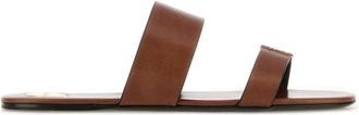 Saint Laurent Brown Solid Slides