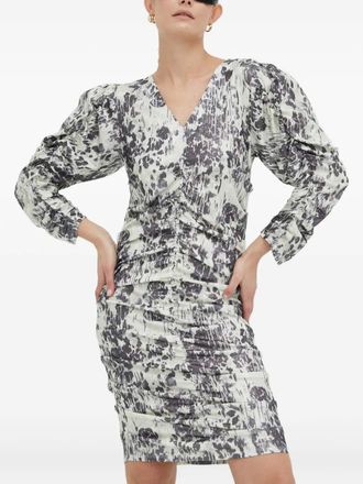 Day Birger Et Mikkelsen Abito con ruches - Bianco