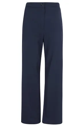 Department Five Blue Charm Elastic-Back Cotton Palazzo Pants