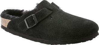 Birkenstock Boston VL Shearling Black 259881 Womens