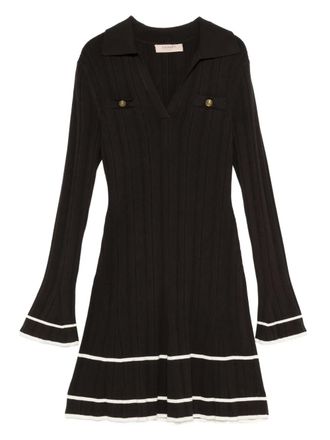 Twin-Set button-detail mini dress - women - Fabric - L - Brown