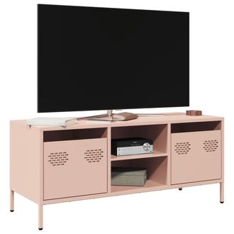 Berkfield Home TV Cabinet Pink 101.5x39x43.5 cm Cold-rolled Steel