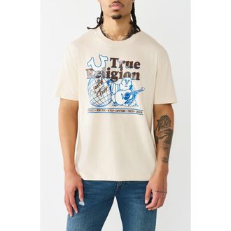True Religion Universal Buddha Graphic T-Shirt in Fog at Nordstrom Rack, Size X-Large