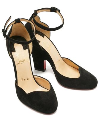Christian Louboutin suede pumps - women - Calf Suede/Calf Leather/Calf Leather - 37 - Black