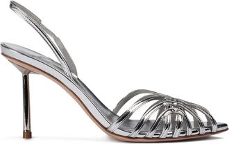 Le Silla Embrace sandalen met puntige neus - Zilver