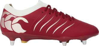 Canterbury Of New Zealand Unisex Adult Phoenix 2.0 Pro Soft Ground Rugby Boots (Red Dahlia) - Size UK 12