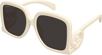 Gucci Grey Square Ladies Sunglasses GG1326S 009 58