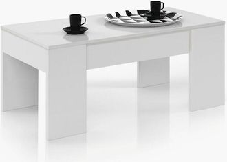 Forés Fores - Mesa Centro elevable Flow Blanco Artik