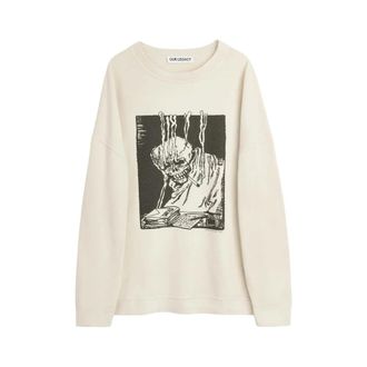 Our Legacy Sweatshirts, male, Beige, Size: 2XL Crew Neck Sweatshirt