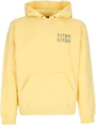 Iuter Skull Spine Lichtgewicht Hoodie Geel - Heren - Hoodies - Geel - S - Katoen - Hoodies & sweatvesten