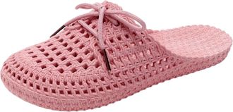 Generic vejtmcc Slippers Womens Comfortable Clogs Non-Slip Mules Lightweight Garden Shoes Pink Laced Sandals Adjustable Non-Slip Outdoor Flip Flops, Beach Sho