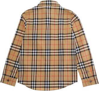 Burberry Boys Shirt Beige Cotton