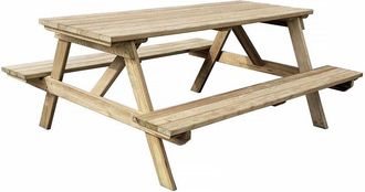 Habitat et Jardin Habitat Et Jardin - Mesa De Picnic Para Adultos gardenia - 180 X 150 X 75 Cm - 6/8 Personas